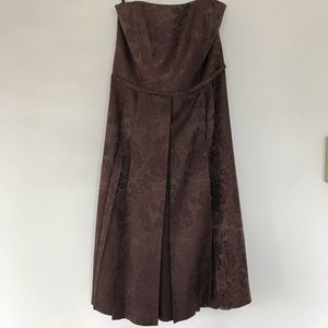 Melissa sweet brown tea length dress